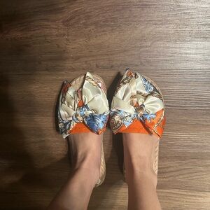 Women's silk sandals